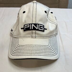 PING Classic White and Black Hat